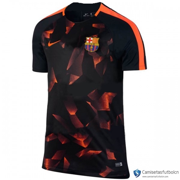 Camiseta Entrenamiento Barcelona 2017-18 Negro Naranja